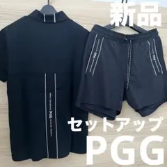 新品★55,000円 PGG パーリーゲイツ セットアップ パンツ×シャツ M