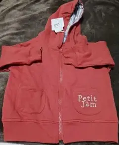 未使用品　Petit Jam　アニマルフードパーカー　レッド　サイズ95