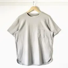 【月末セール・美品】アーバンリサーチドアーズ グレー リネン混 半袖Tシャツ L