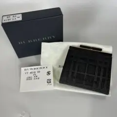 【新品・未使用】BURBERRY ブラック がま口　財布 小銭入れ