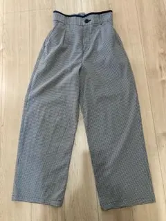 お値下げcepoセポ　レディースワイドパンツ　ギンガムチェック　【M】