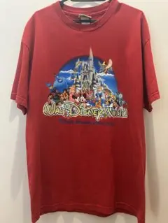 極美品00sウォルト・ディズニー・ワールド Tシャツ 赤