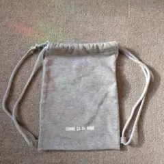 COMME CA DU MODE ミニリュック スウェット生地 グレー 小物入れ