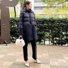 【美品】Herno FW20 ウール 切り替え ダウンコート 38