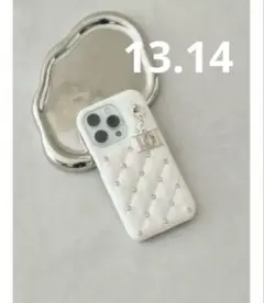 Darich キルティングビジューDDチャームiPhoneケース 13 14