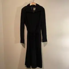 ROSARIO ビンテージ70s 80s 昭和レトロ 総柄 ワンピース 13 黒