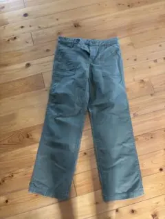 DANTON ミリタリーパンツオリーブ ストレートパンツ