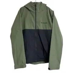 Columbia コロンビア マウンテンパーカー バイカラー カーキ L