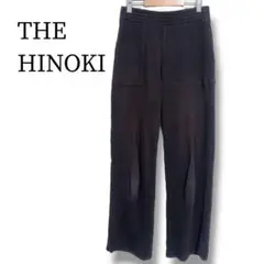 ザヒノキ リブパンツ １S~M ブラック ウエストゴム カジュアル ボトムス