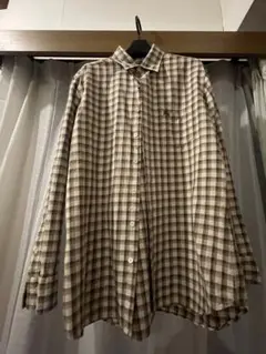 Burberryブラウンチェック長袖シャツ