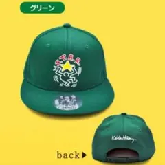 キース・ヘリング♡キャップ　緑　グリーン