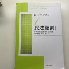 新ハイブリッド民法 第1巻 民法総則
