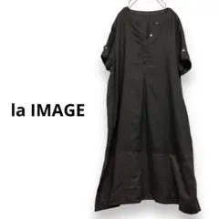 la IMAGE ラ•イマージュ　リネンワンピース　ナチュラル系　L