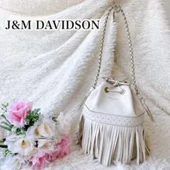 Ju0026M DAVIDSON カーニバル ショルダーバック ホワイト Lサイズ