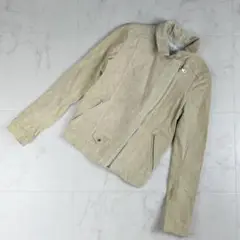 ドットエフアール ライダースジャケット ライトベージュ サイズ7AR*IC838