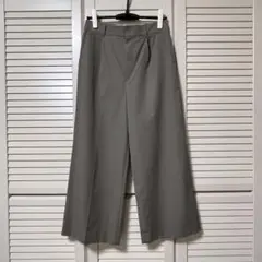 アンタイトル　カーキ　ワイドパンツ