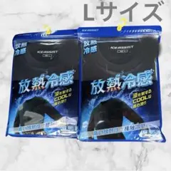 【新品未使用】ワークマン 放熱冷感　長袖　シャツ 2枚セット　ブラック　Lサイズ