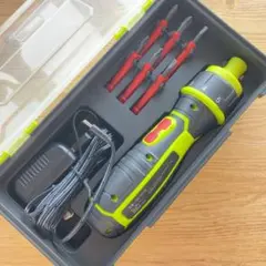 絶縁 電動 ドライバー DIY 充電式 トルクドライバー セット ビット6本付き