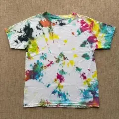 GILDAN タイダイ柄 Tシャツ ユースSサイズ カラフル