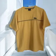 FIRST DOWN ファーストダウンメンズ速乾ポリエステルTシャツ イエローM