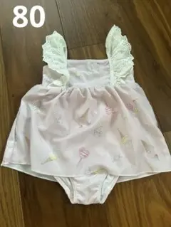 ベビー水着(女の子) 80cm ピンク