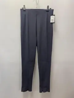 Aga フロントスリットジップストレッチパンツ チャコールグレー 9号