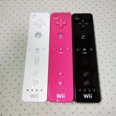 美品　wiiリモコン 白ピンク黒　3個セット