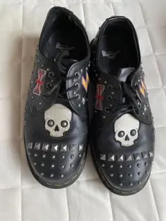 DM's スカルスタッズ ブラックシューズ