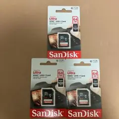 SanDisk Ultra SDXC UHS-I 64GB 3個セット