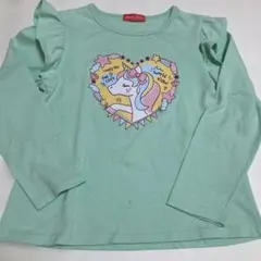 ユニコーンプリント長袖カットソー とスパッツのセット