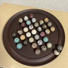 ペグソリティア　天然石　ボールソリティア　パズル　インテリア