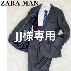 ZARA MAN スーツ セットアップ スーツ チャコールグレー 光沢 L