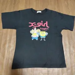 ★美品★x-girlstages130 スポンジボブ Tシャツ 黒