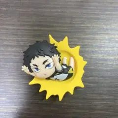 ハイキュー　赤葦　ぶちマス　レリーフフィギュアマグネット