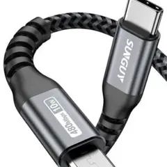 タイプC マイクロ USBケーブル 充電 データ同期 データ転送 急速充電 2本