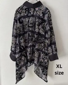 新品未使用　長袖シアープルオーバーブラウス　シャツ　XL