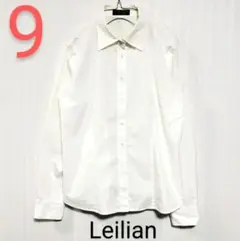 Leilian レリアン ホワイトシャツ ワイシャツ 9号 匿名配送