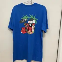 ナイキ ビーチテーマ プリントTシャツ 青 ブルーL サイズ