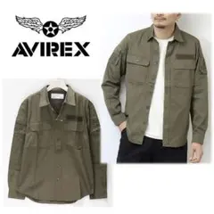《アヴィレックス》新品 両腕ポケット付 ファティーグ シャツジャケット M