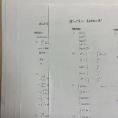 雲孝夫師　積分解説+計算プリント