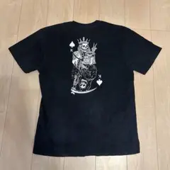 【ヴィンテージ】 US古着 unknown ドクロ トランプ バクプリ Tシャツ