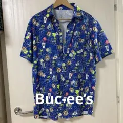 アメリカ　テキサス州　Buc-ee's 半袖アロハシャツ Lサイズ