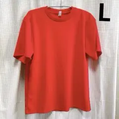 glimmer レッド クルーネック Tシャツ Lサイズ 男女兼用