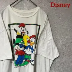 Disney ディズニー Tシャツ 半袖 ゆるダボ コットン プリント XL