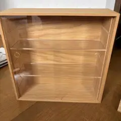 無印良品木製コレクションボックス 透明