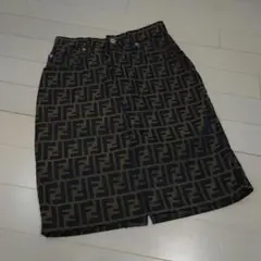 【美品】オールドFENDI タイトスカート ズッカ柄