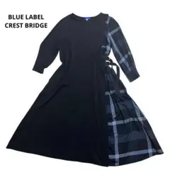 ✨美品✨ブルーレーベル　クレストブリッジ　ワンピース　サイドベルト　M