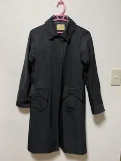 【美品】Noble Spicku0026Span ステンカラーコート 黒 38