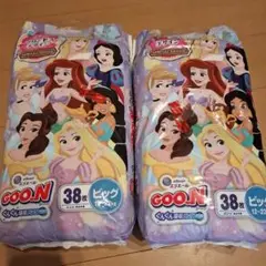 グーン　オムツビッグサイズ38枚入り新品2つ