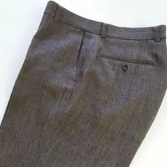 【1点物】メンズスラックス　メンズスーツパンツ　ダークグレー 　ヴィンテージ秋冬